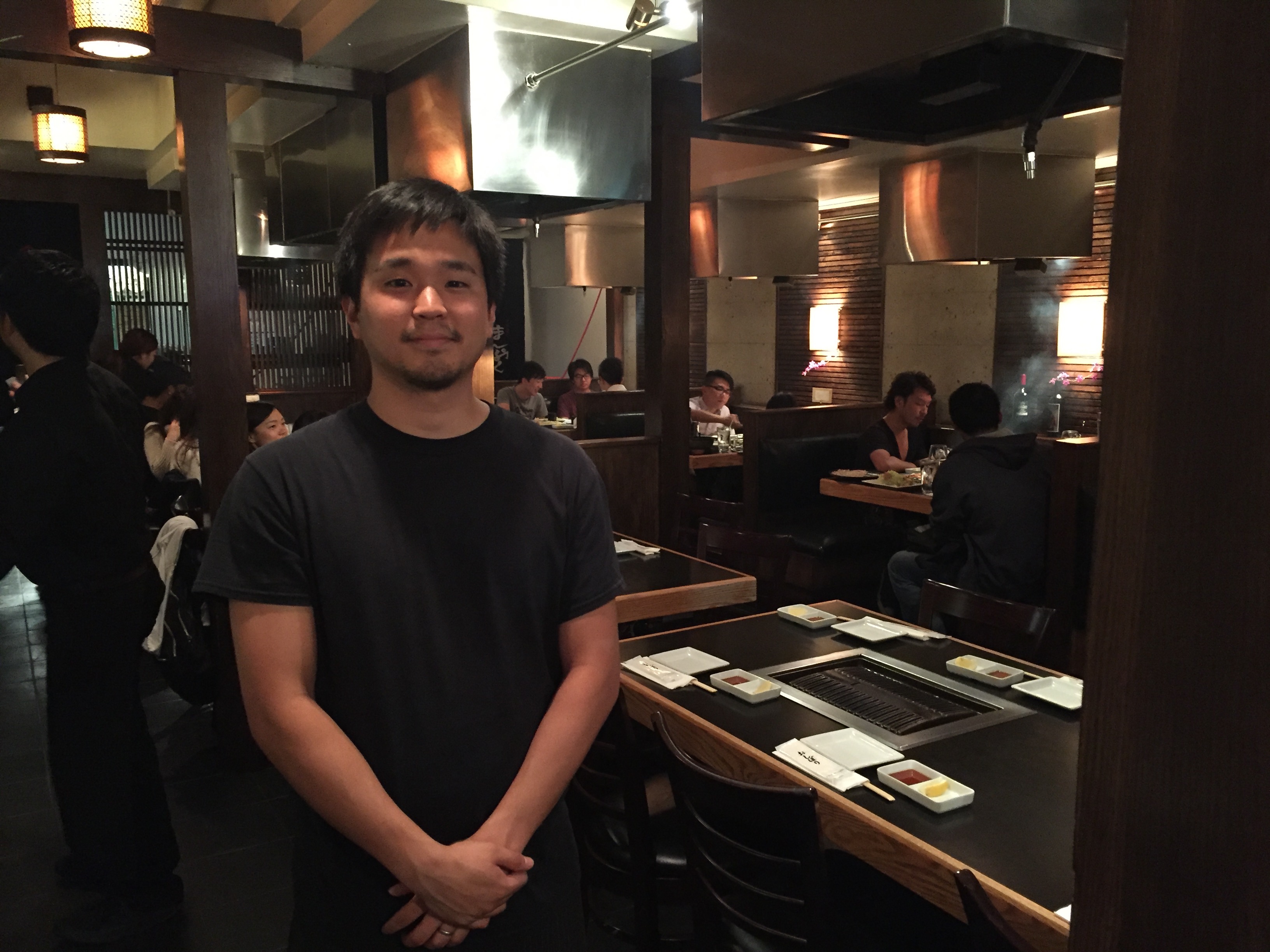 Kent Takai inside Manpuku Tokyo BBQ Dining