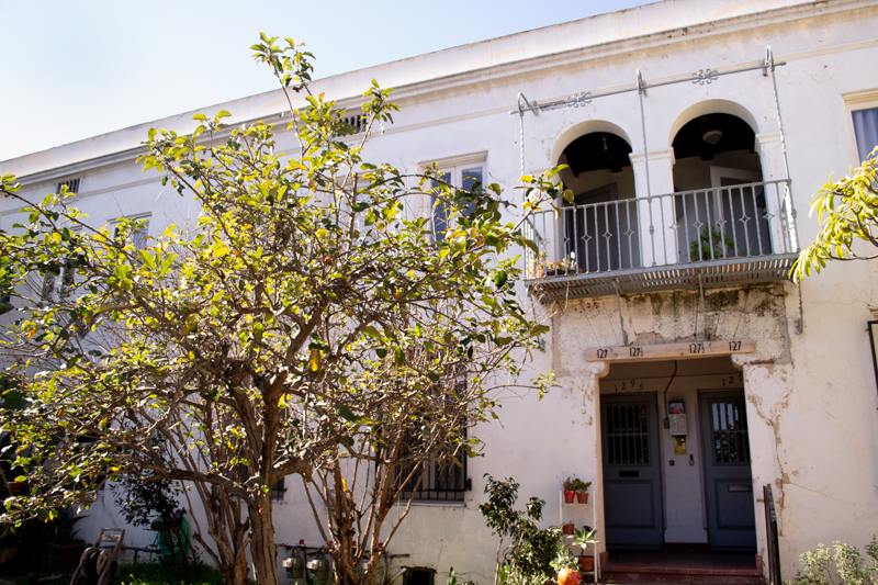 The front of the ecovillage.
